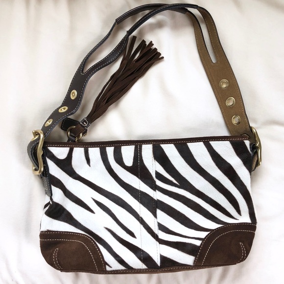 Coach Handbags - Coach Zebra Hair Purse